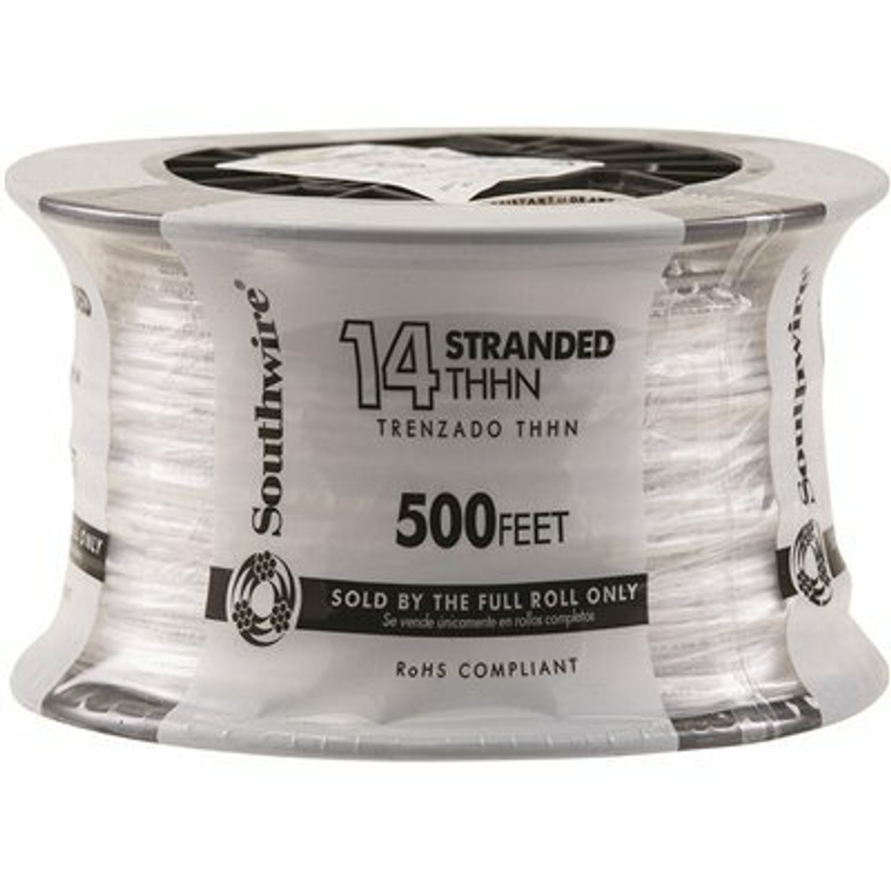 Southwire 500 Ft. 14-Gauge White Stranded Cu Thhn Wire