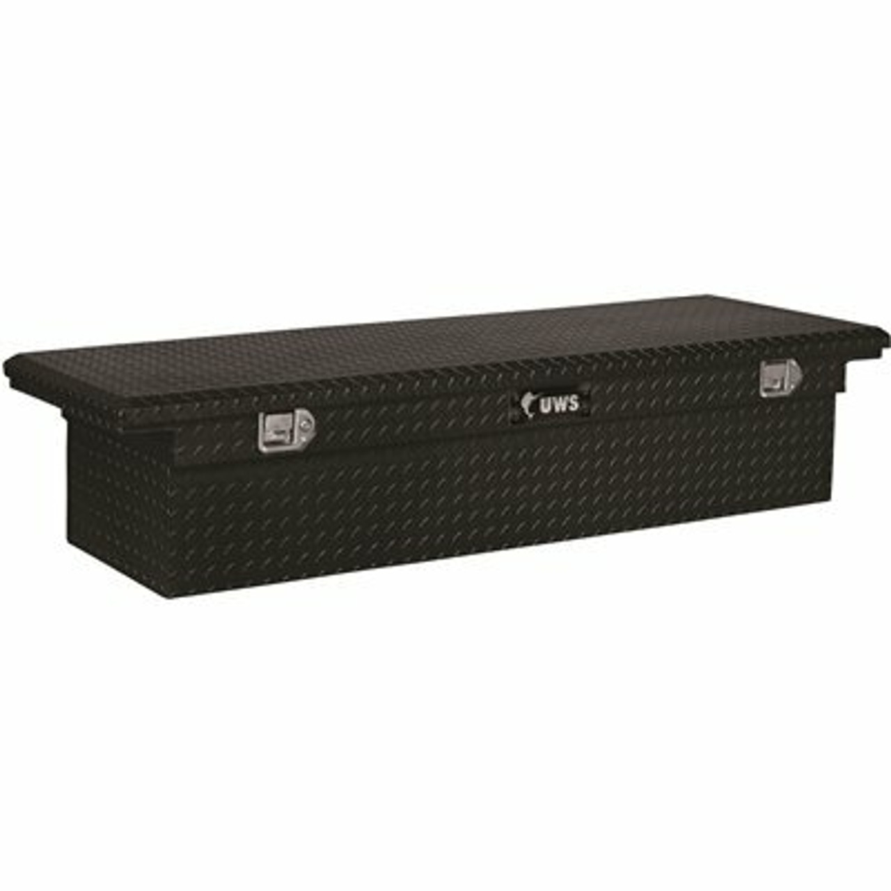 Uws 72 In. Gloss Black Aluminum Truck Tool Box With Low Profile (Heavy Packaging)