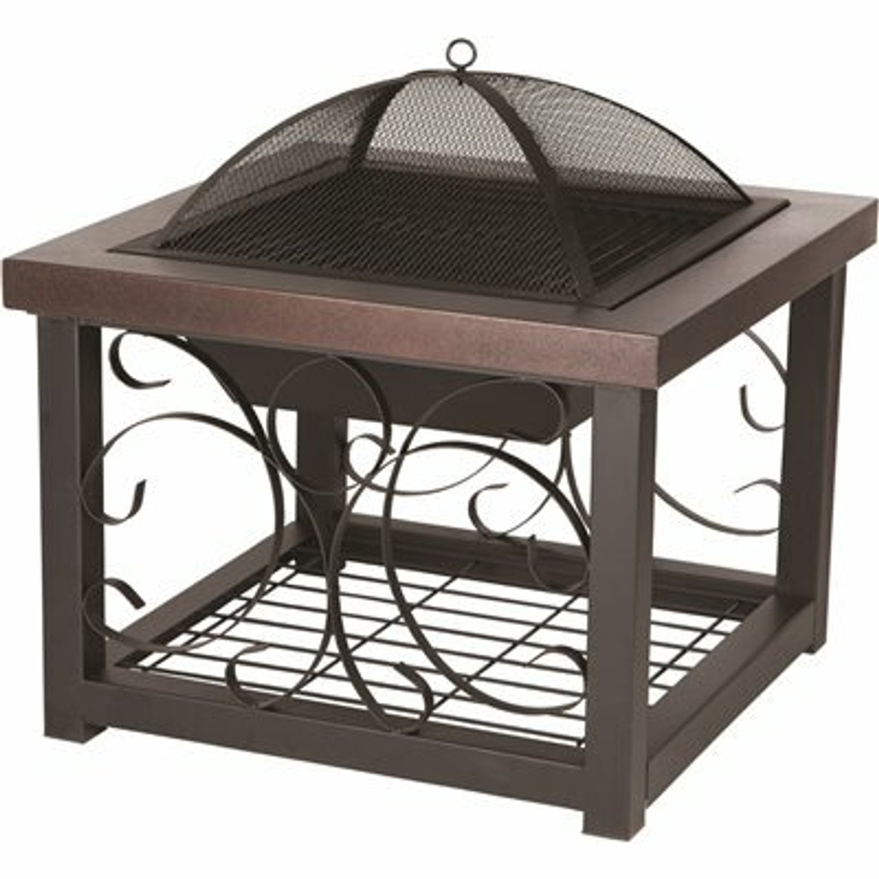 Fire Sense Hammer Tone Bronze Cocktail Table Fire Pit