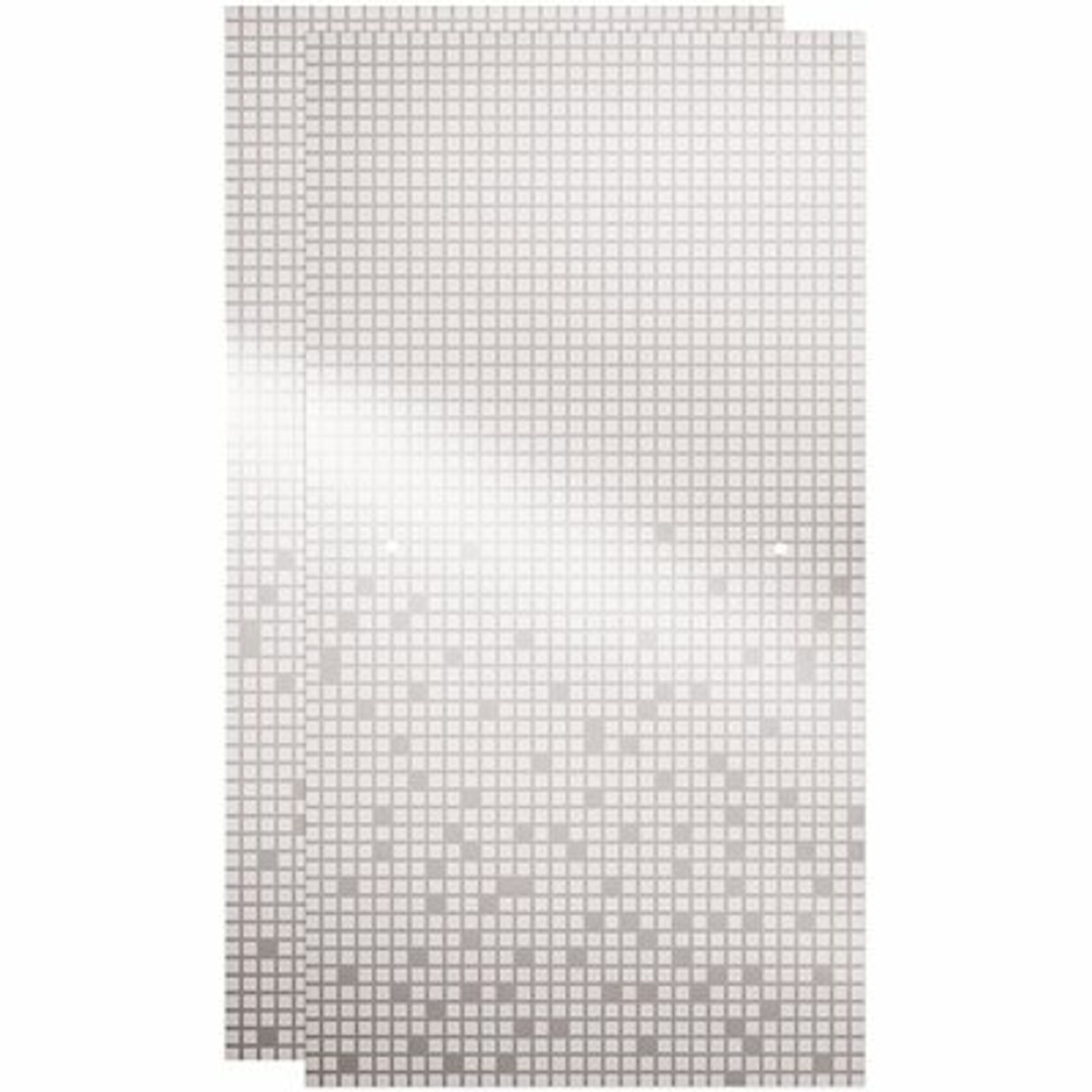 Delta 29-1/32 In. X 55-1/2 In. X 1/4 In. (6 Mm) Frameless Sliding Bathtub Door Glass Panels In Mozaic (For 50-60 In. Doors)