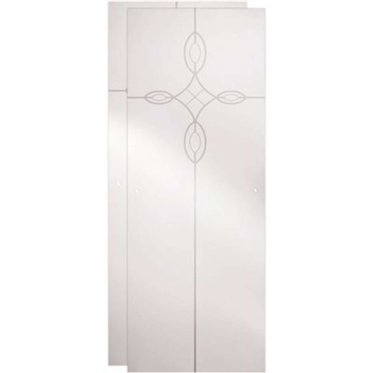 Delta 23-17/32 X 67-3/4 In. X 1/4 In. (6 Mm) Frameless Sliding Shower Door Glass Panels In Tranquility (For 44-48 In. Doors)