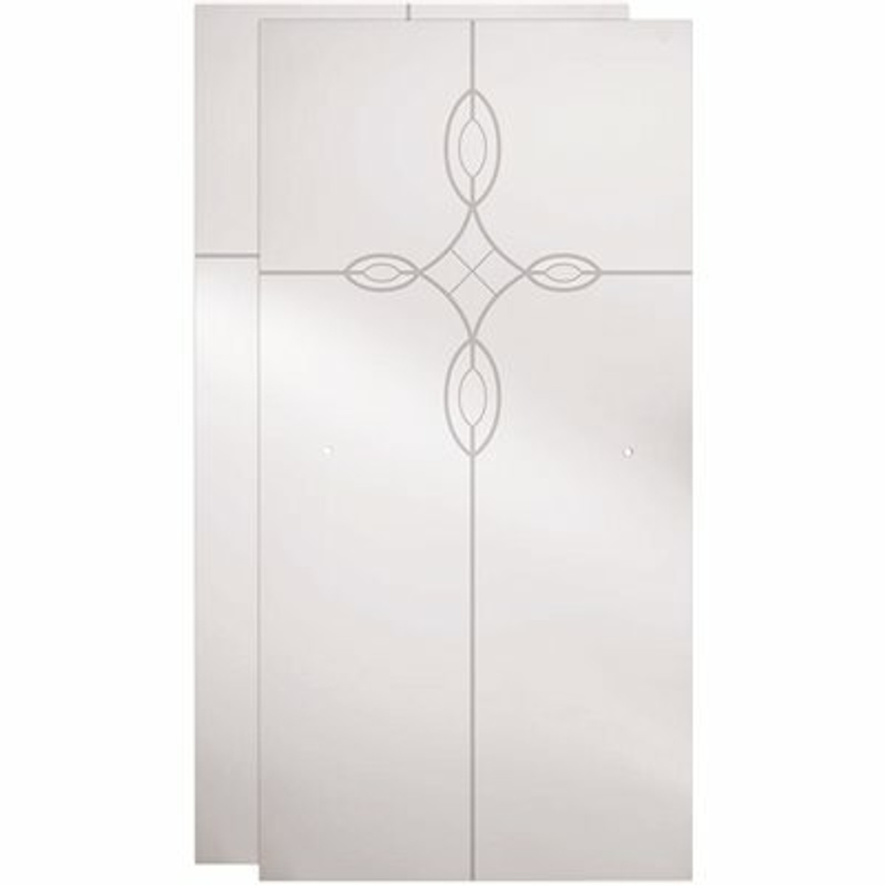 Delta 29-1/32 X 67-3/4 In. X 1/4 In. (6 Mm) Frameless Sliding Shower Door Glass Panels In Tranquility (For 50-60 In. Doors)