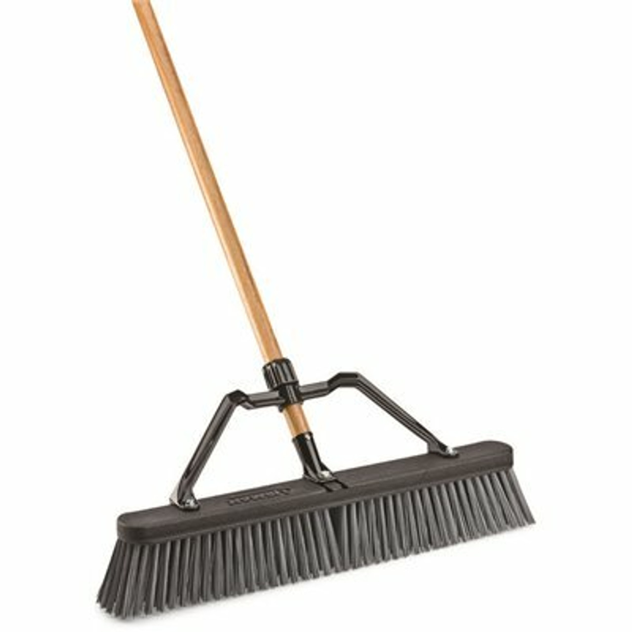 Libman 24 In. Rough Surface Industrial Push Broom With Brace And Handle