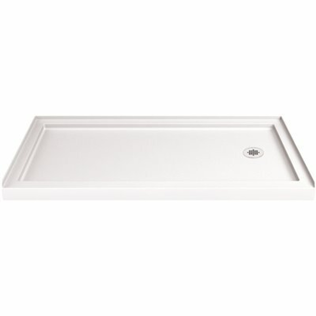 Dreamline Slimline 34 In. D X 60 In. W Single Threshold Shower Base In White - 204047390