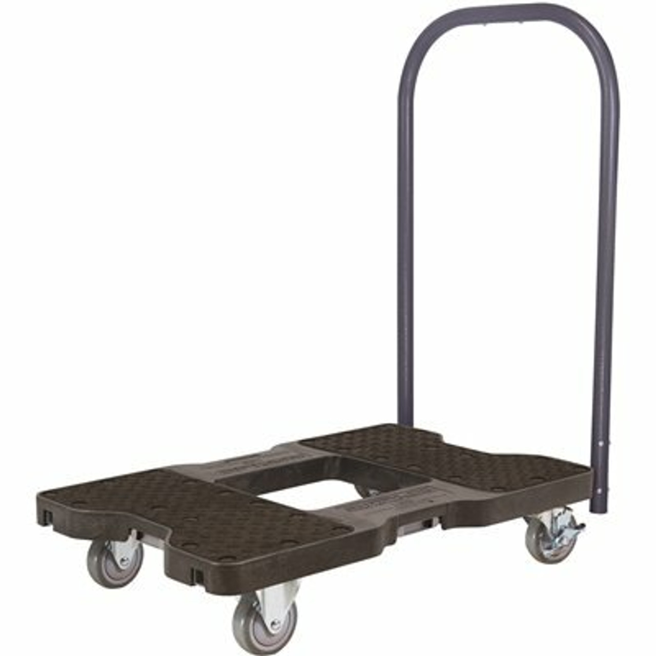 Snap-Loc 1500 Lbs. Capacity Industrial Strength Professional E-Track Push Cart Dolly In Black