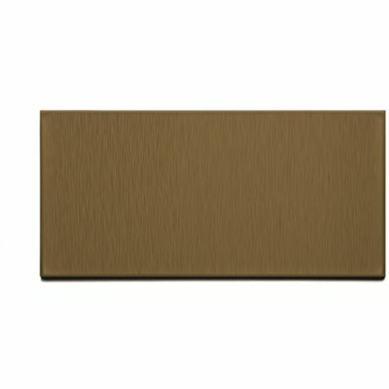 Aspect Short Grain 6 In. X 3 In. Brushed Bronze Metal Decorative Wall Tile (8-Pack)