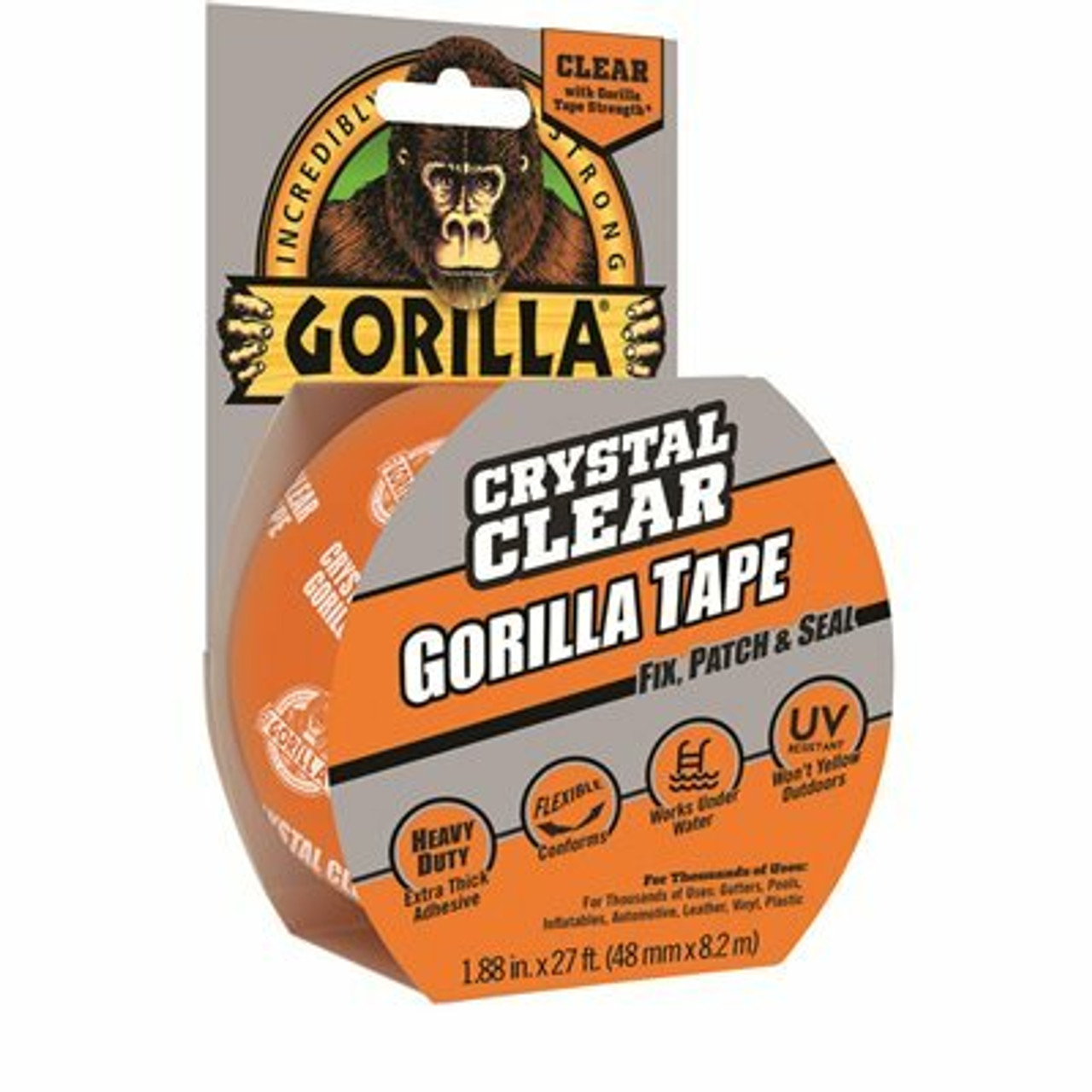 Gorilla 1.88 In. X 9 Yds. Crystal Clear Tape (6-Pack)