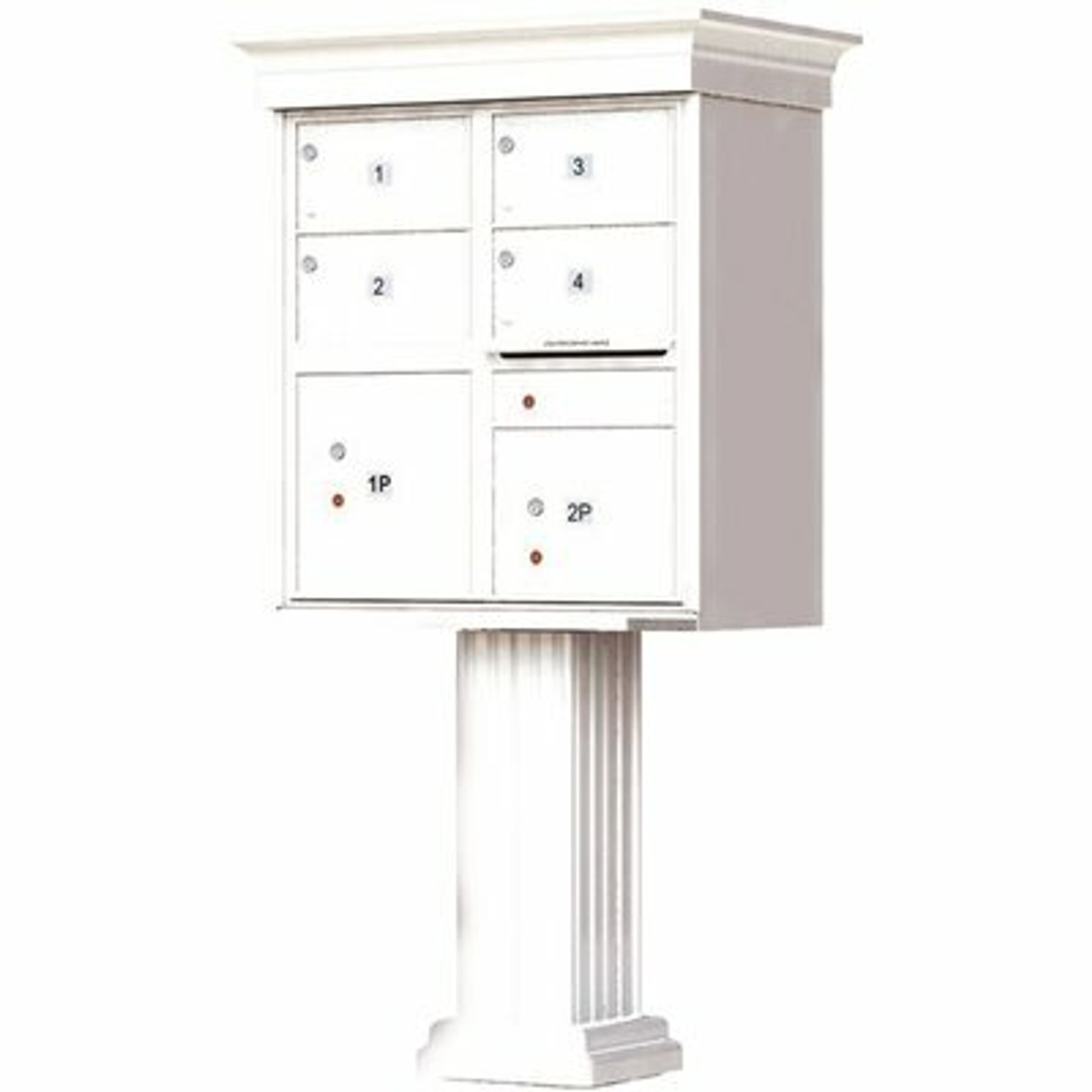 Florence 1570 4-Large Mailboxes 2-Parcel Lockers 1-Outgoing Vital Cluster Box Unit With Vogue Classic Accessories - 204622995