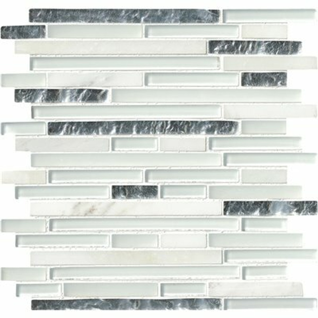 Msi Cristallo Interlocking 12 In. X 12 In. X 8 Mm Glass Stone Mesh-Mounted Mosaic Wall Tile (10 Sq. Ft./Case)