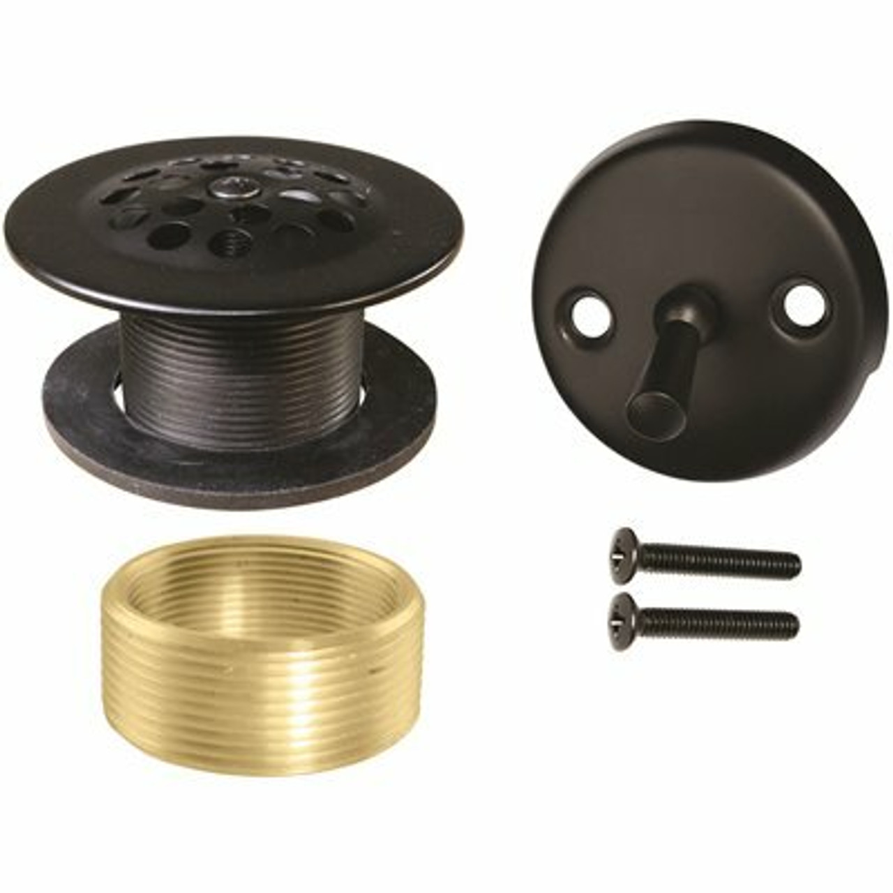 Westbrass Universal Trip Lever With Grid Drain And Strainer Trim Kit In Oil Rubbed Bronze