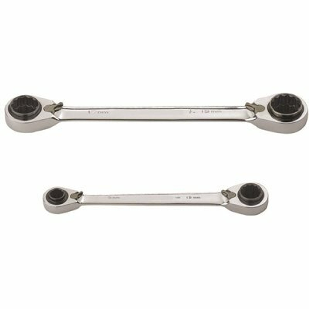 Husky Metric Quad Drive Ratcheting Wrench Set (2-Piece)