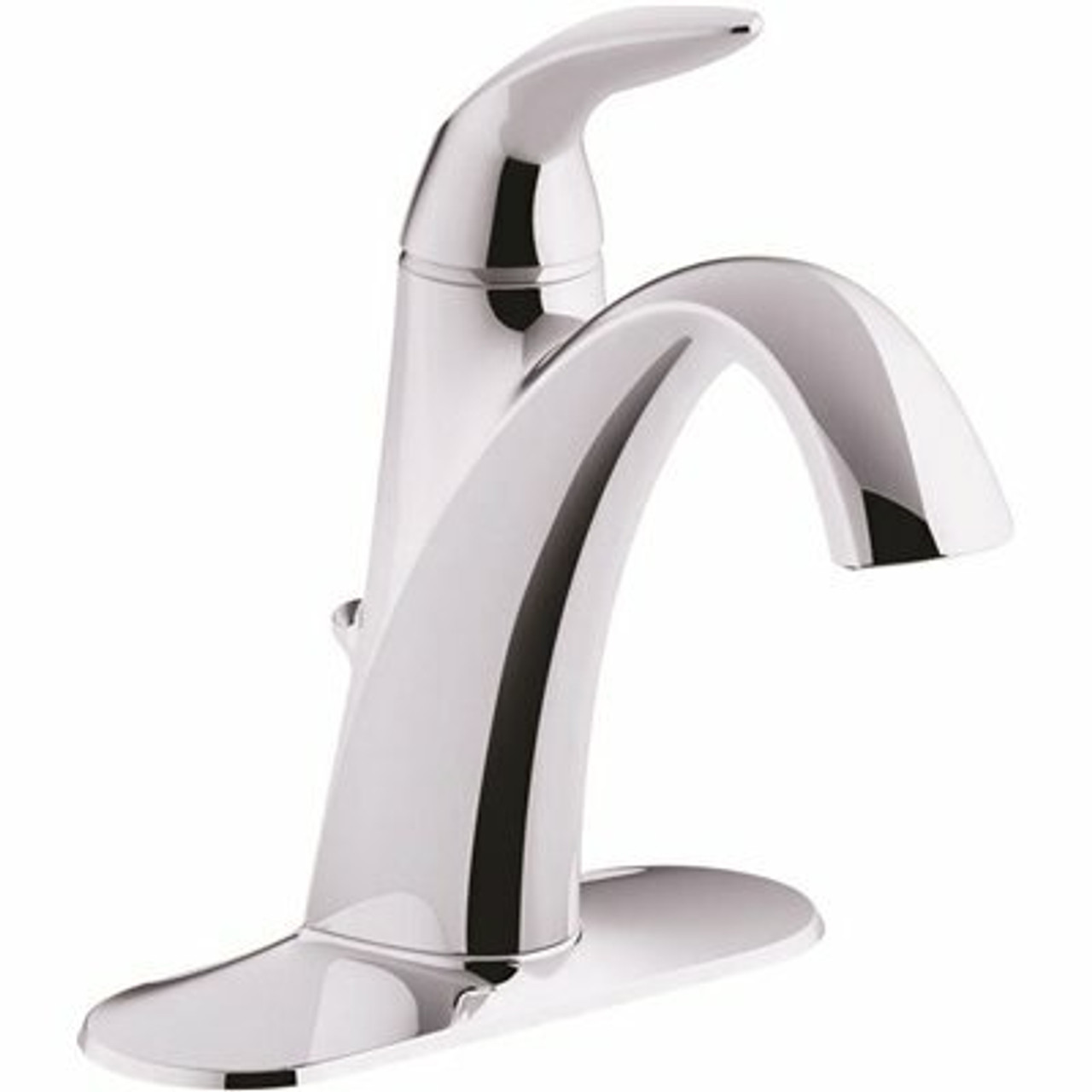 Kohler Alteo Single Handle Single Hole Mid-Arc Water-Saving Bathroom Faucet In Polished Chrome