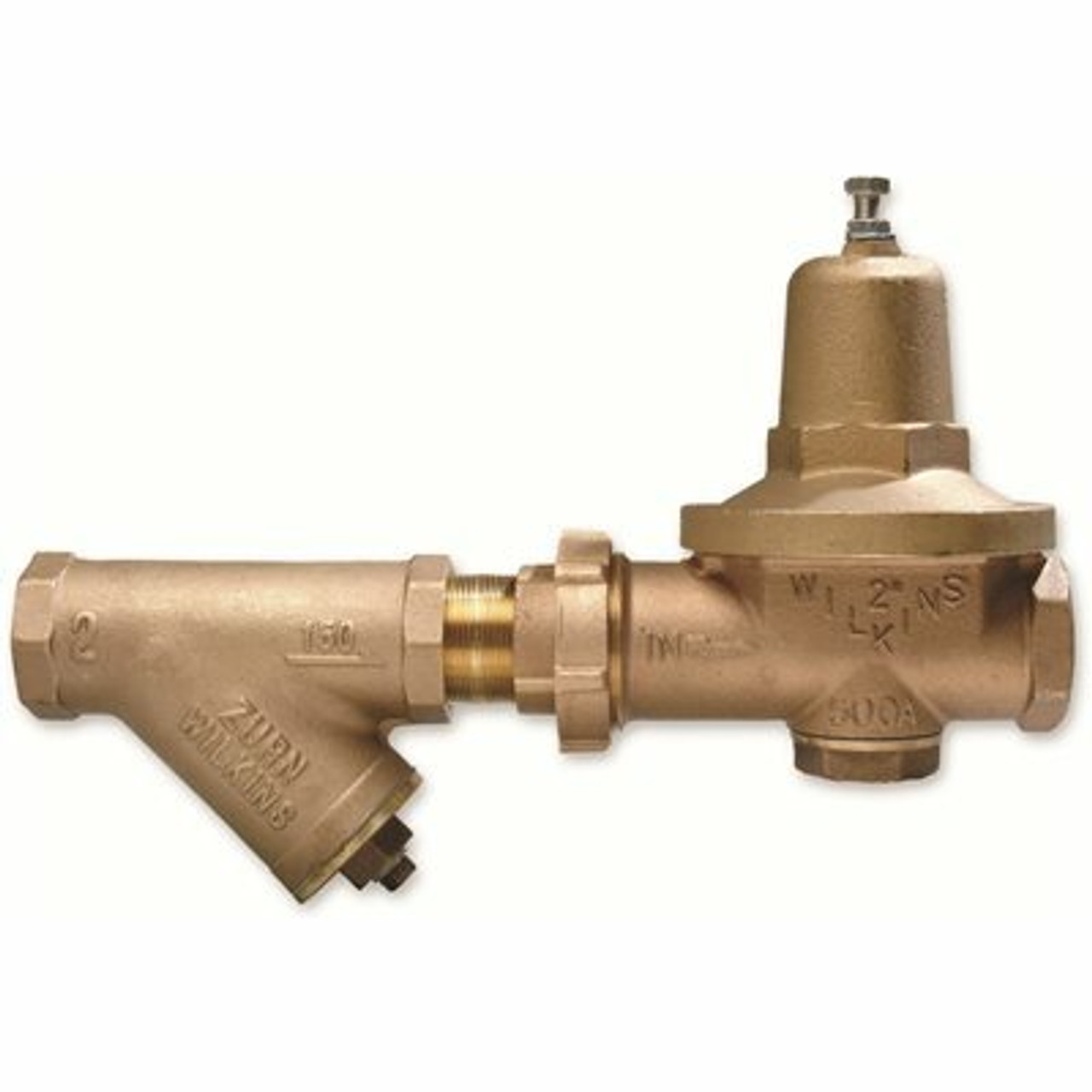 Zurn 2 In. Lead-Free Bronze Fpt X Fpt Water Pressure Reducing Valve With Y-Type Strainer