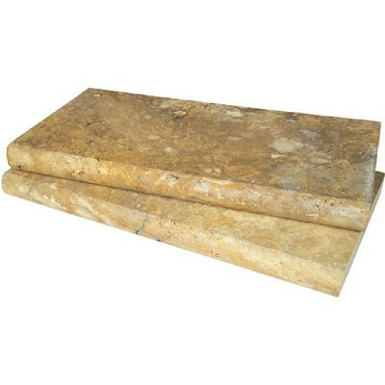 Msi Riviera Gold 2 In. X 12 In. X 24 In. Travertine Pool Coping (15 Pieces/30 Sq. Ft./Pallet)