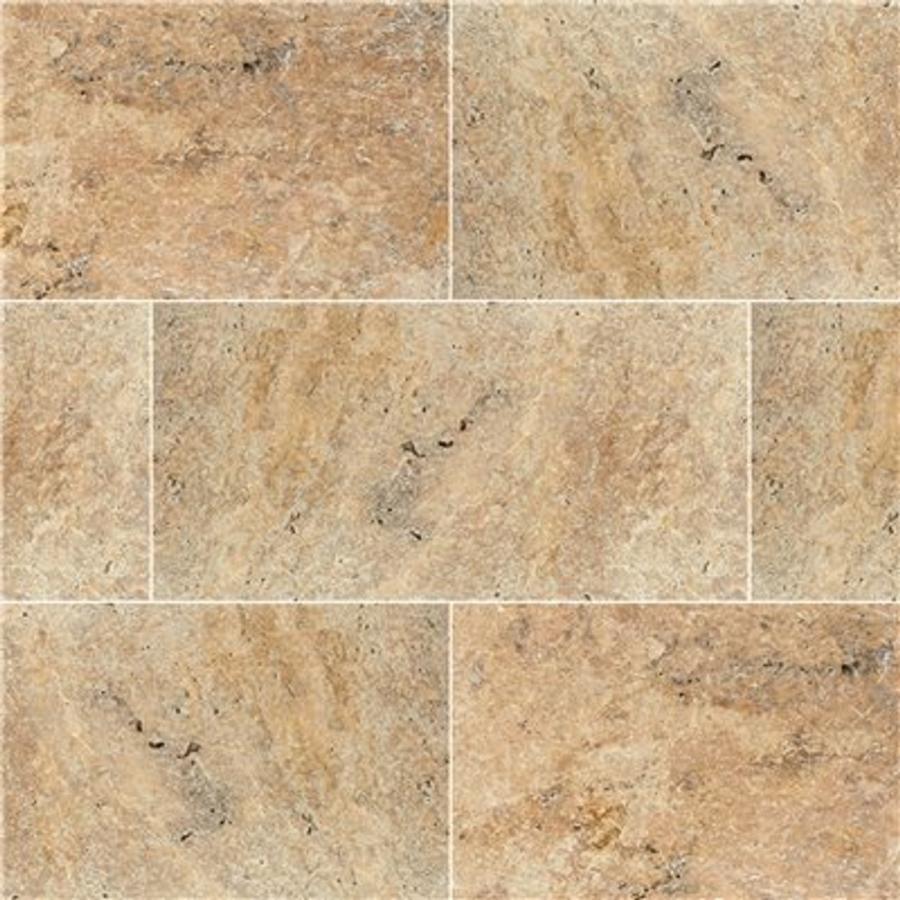 Msi Tuscany Scabas 16 In. X 24 In. Square Gold Tumbled Travertine Paver Tile (15 Pieces/40.05 Sq. Ft./Pallet)