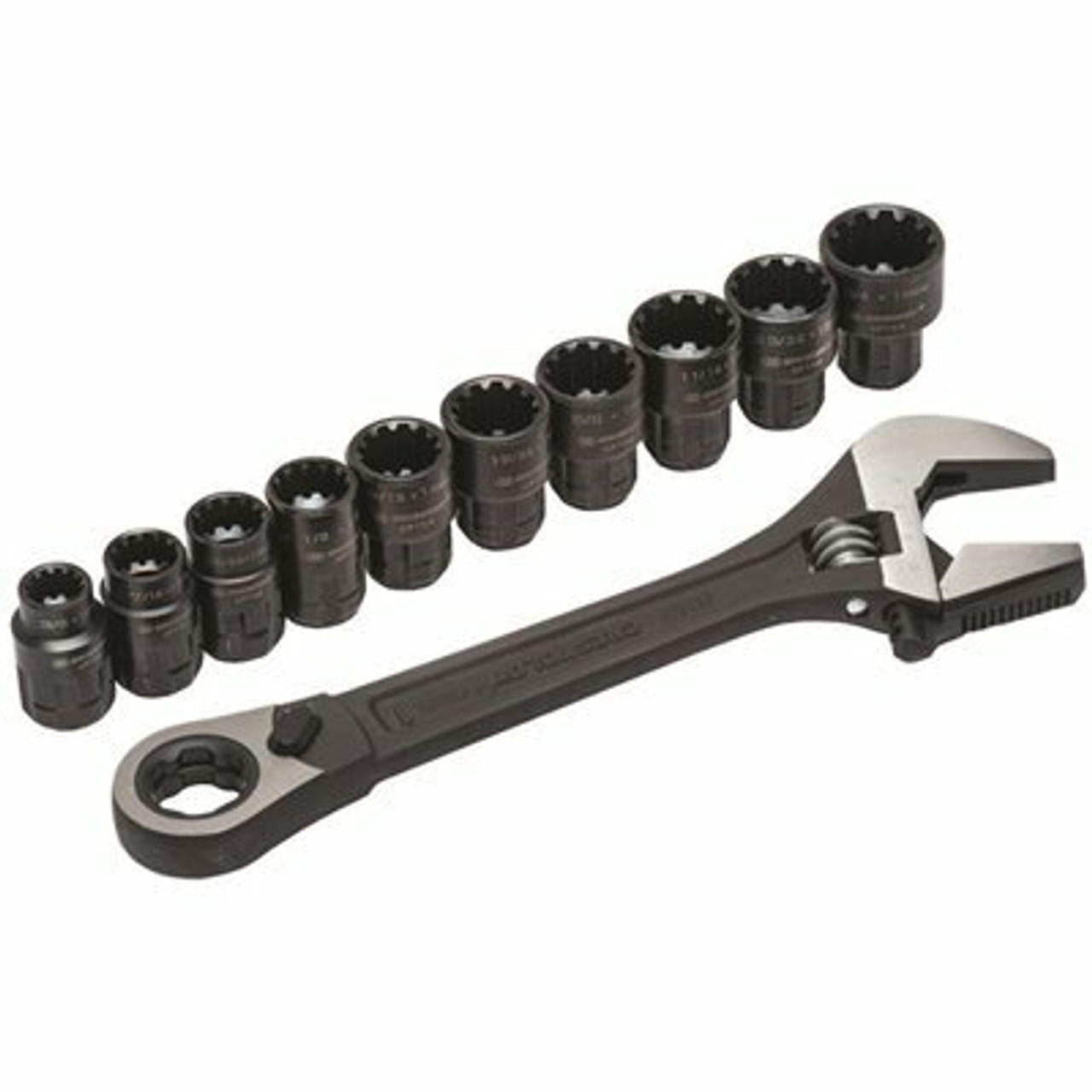 Crescent 3/8 In. Drive Pass-Thru Adjustable Wrench Set (11-Piece)