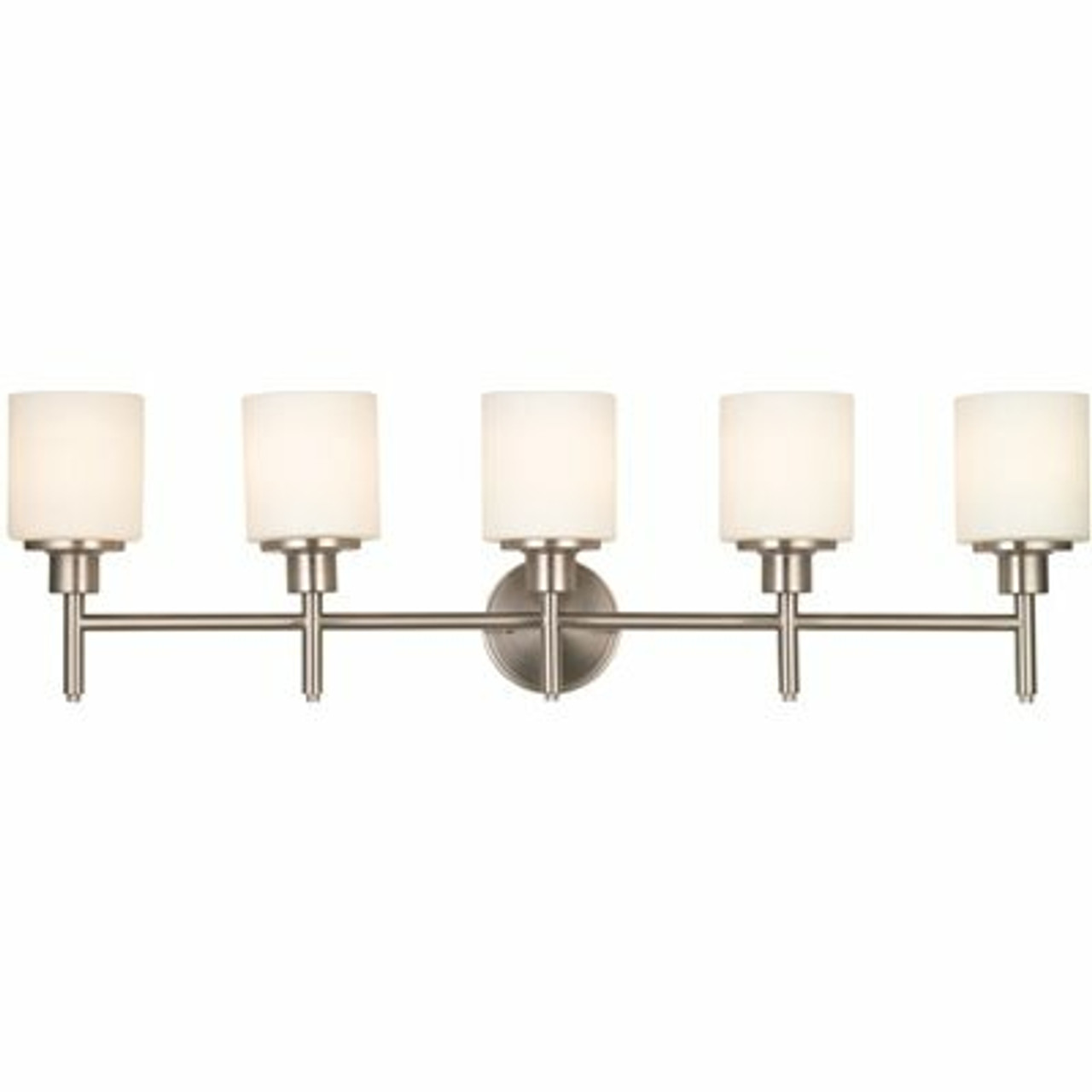 Design House Aubrey 5-Light Satin Nickel Vanity Light