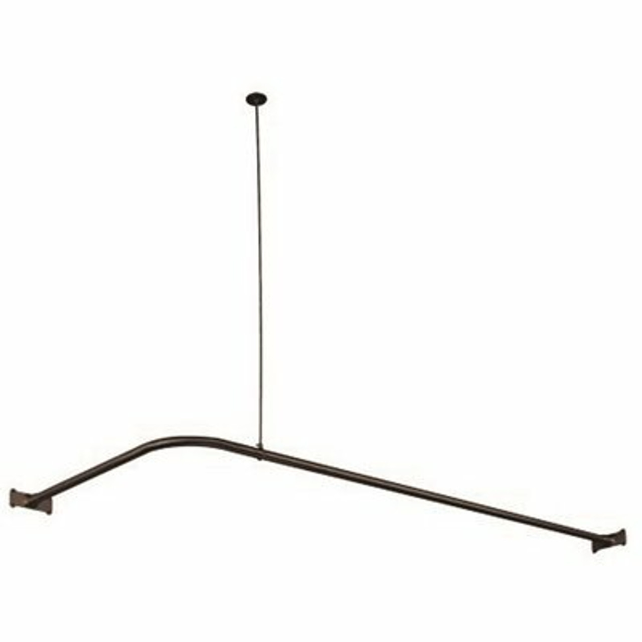 Kingston Brass 64 In. X 27 In. Corner Shower Rod In Oil Rubbed Bronze