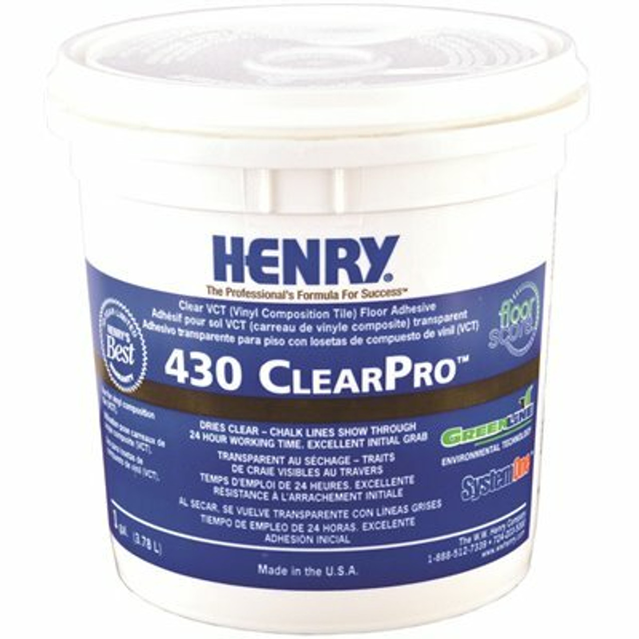 Henry 430 1 Gal. Clearpro Vct Adhesive