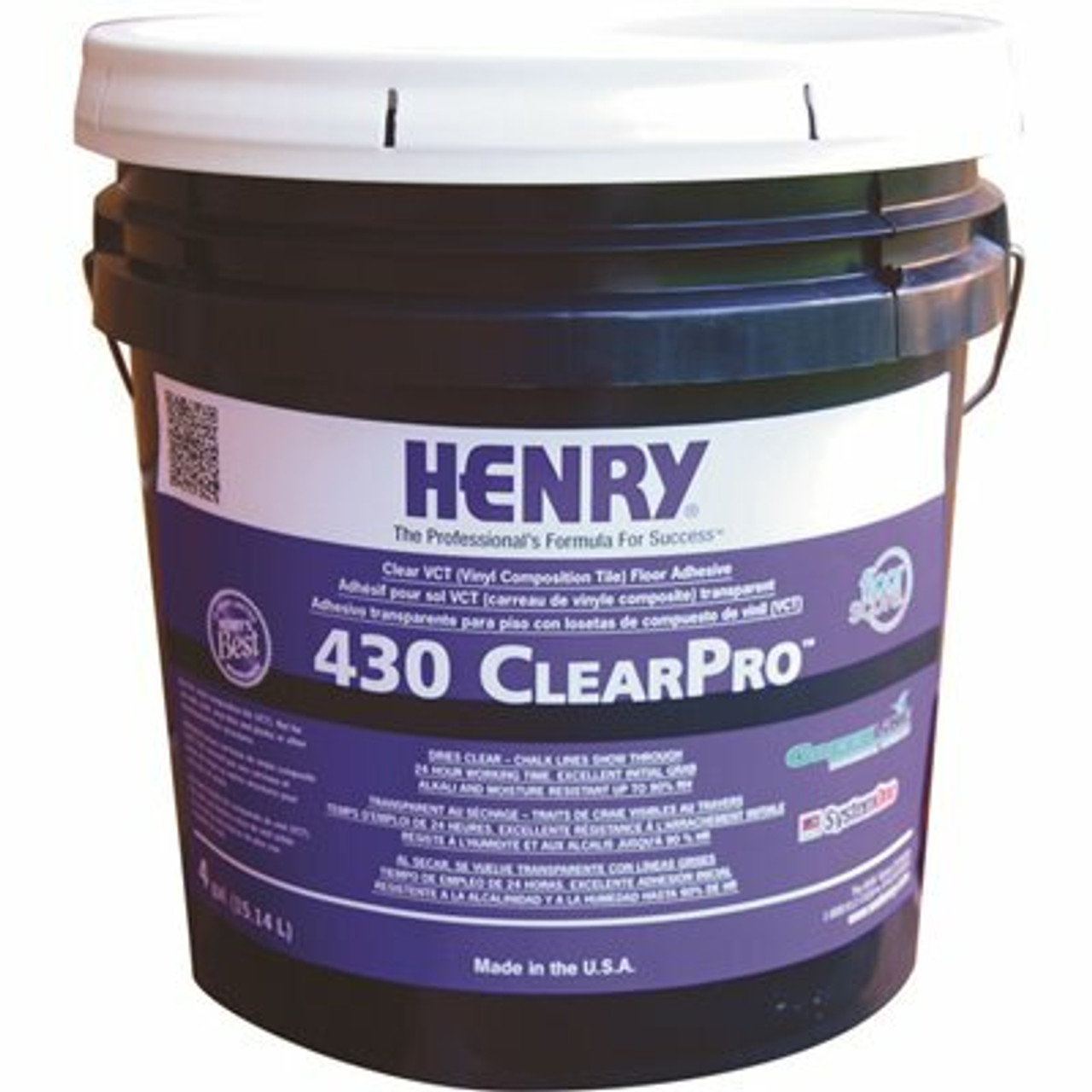 Henry 430 4 Gal. Clearpro Vct Adhesive