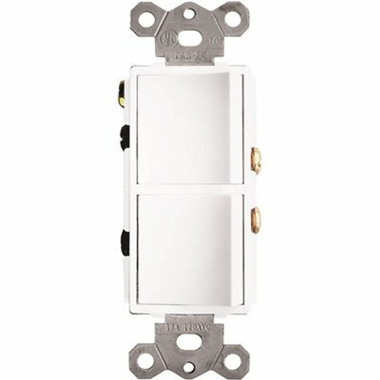 2-Function Rocker Combination Switch In White (120-Volt, 15 Amp(X2))