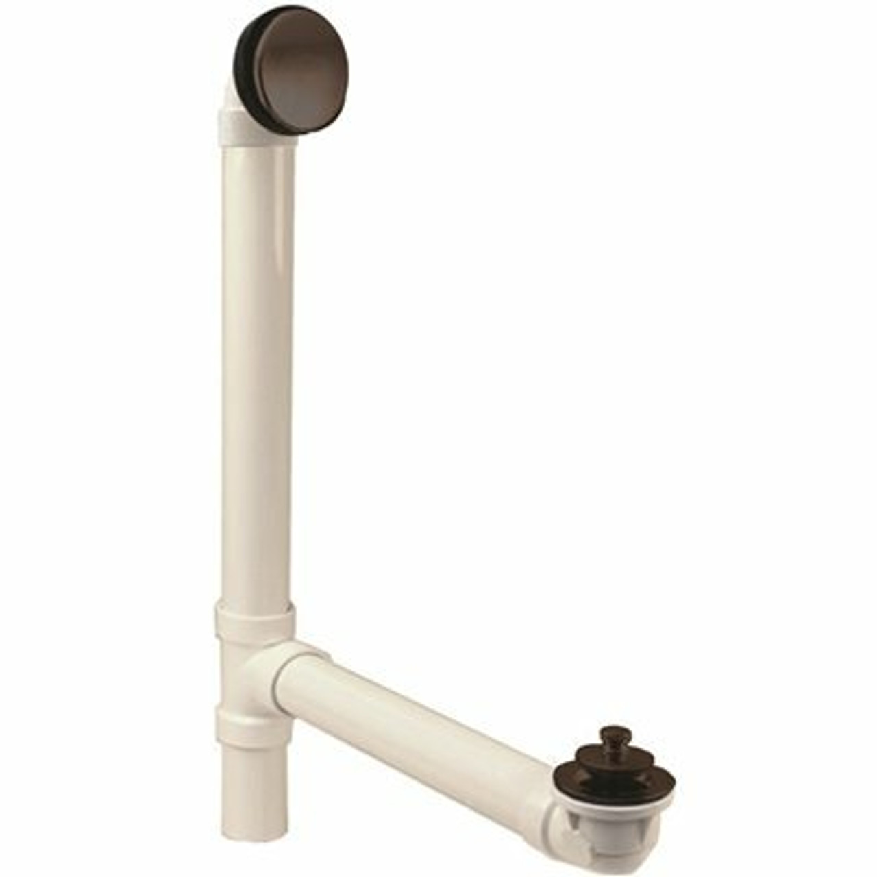 Illusionary Overflow 12 In. X 4 In. Sch. 40 Pvc Bath Waste In Oil Rubbed Bronze