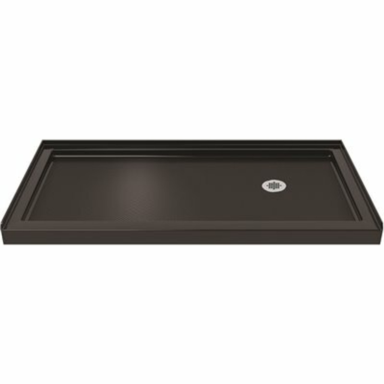 Dreamline Slimline 34 In. D X 60 In. W Single Threshold Shower Base In Black Color With Right Hand Drain