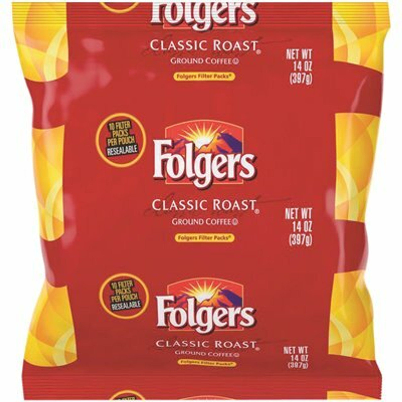 Folgers Classic Roast Ground Coffee Filter Pack Ground Caffeinated