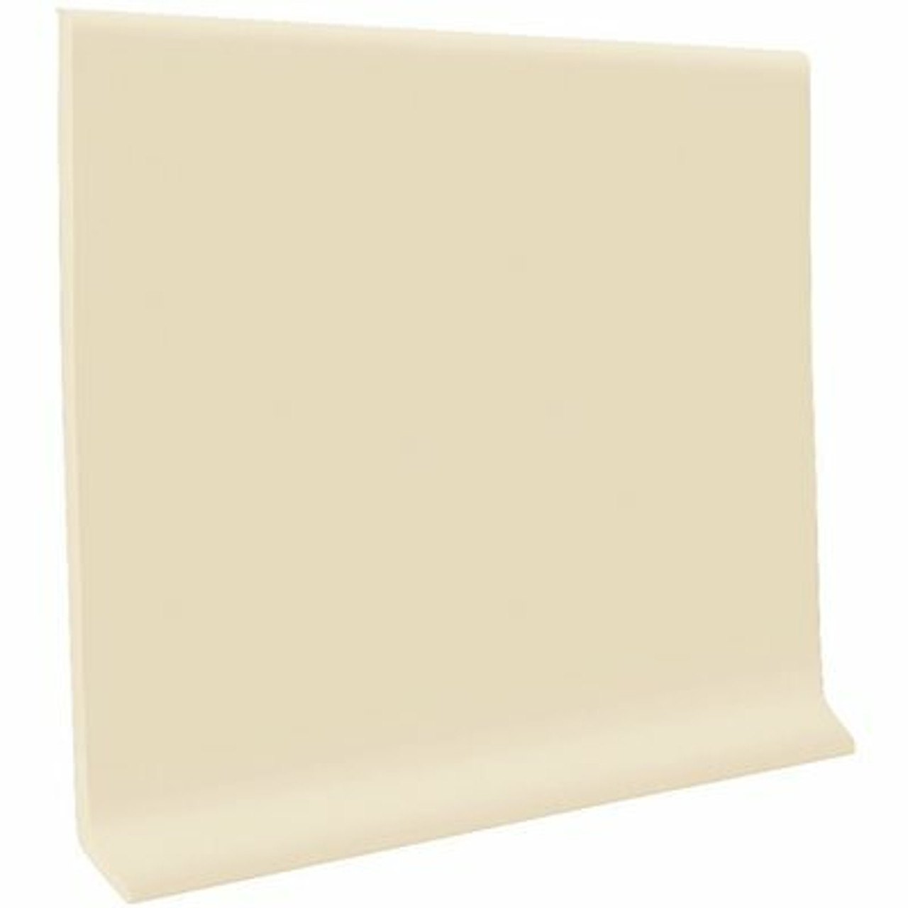 Roppe Vinyl 4 In. X 0.080 In. X 48 In. Light Almond Thermoplastic Vinyl Wall Cove Base (30-Piece)