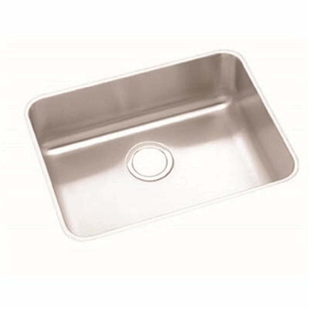 Elkay Lustertone Undermount Stainless Steel 24 In. Single Bowl Kitchen Sink With 5 In. Bowl Ada Compliant