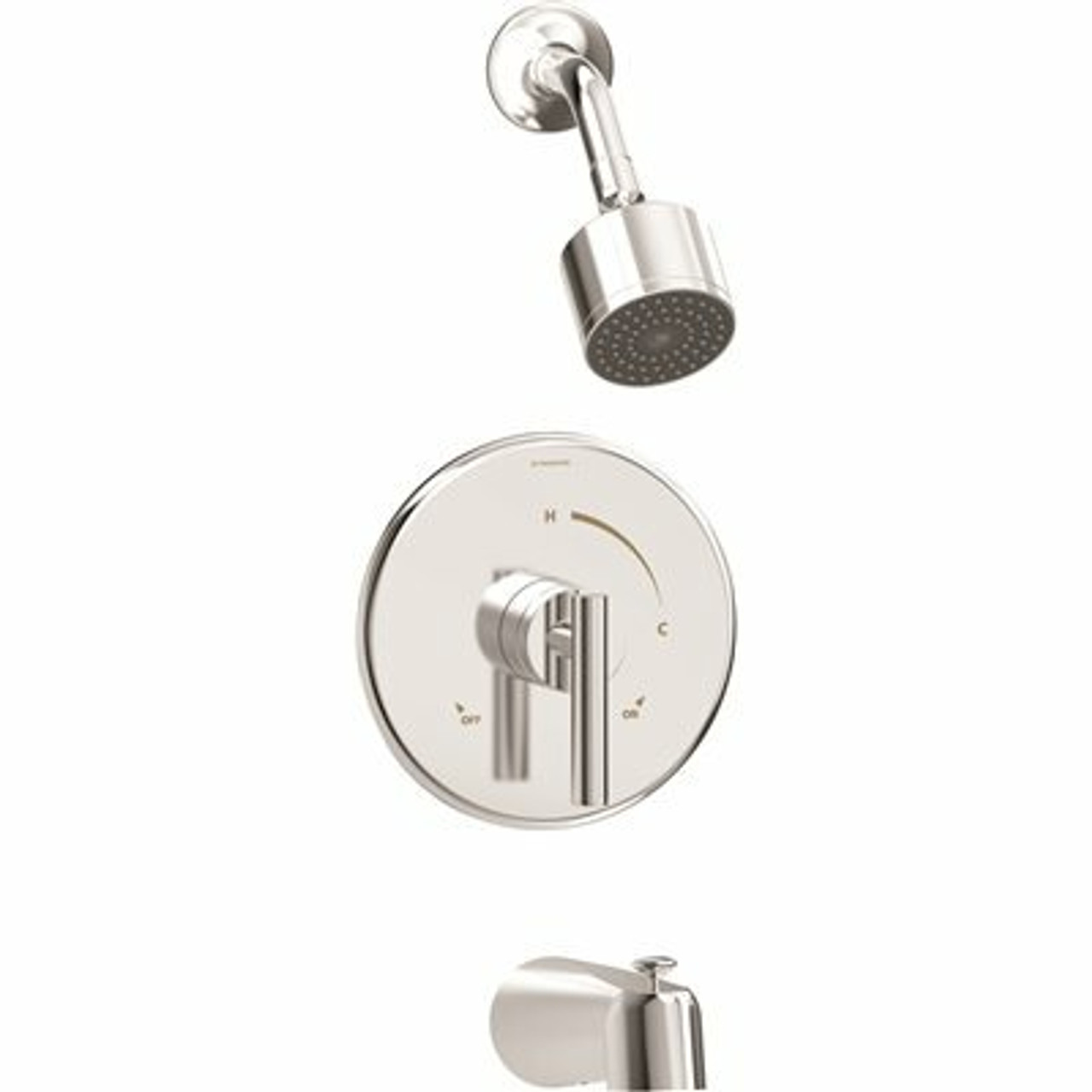 Symmons Dia 1-Handle 1-Spray Tub And Shower Faucet Trim Kit In Polished Chrome (Valve Not Included)