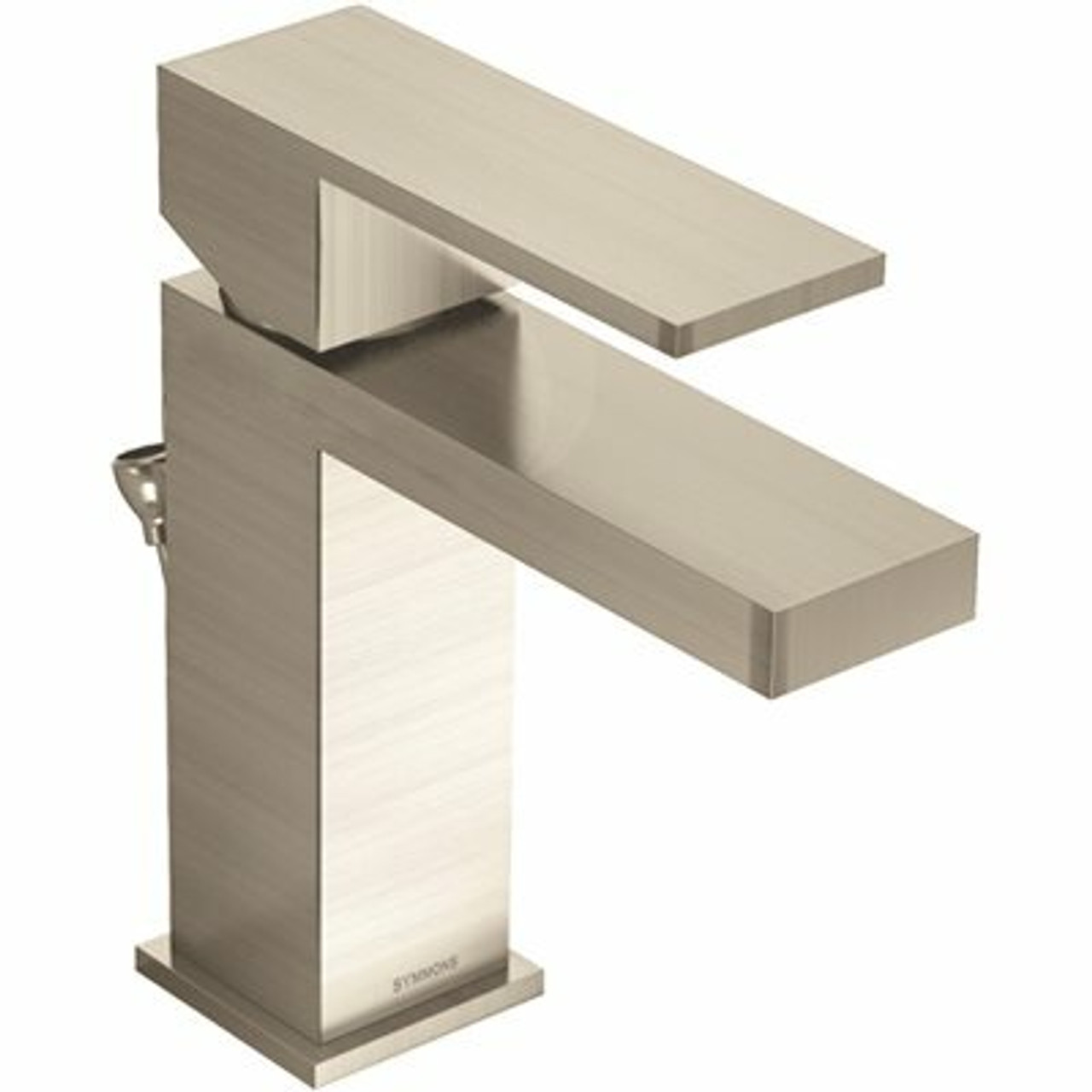 Symmons Duro Single Hole Single-Handle Bathroom Faucet With Drain Assembly In Brushed Nickel