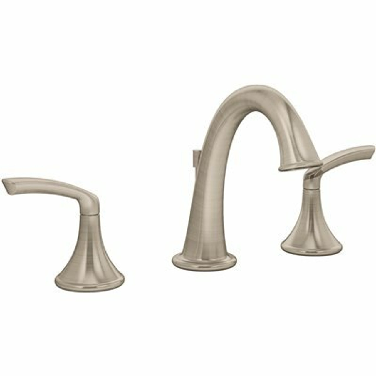 Symmons Minimalist 8 In. Widespread 2-Handle Bathroom Faucet With Drain Assembly In Brushed Nickel - 300274815