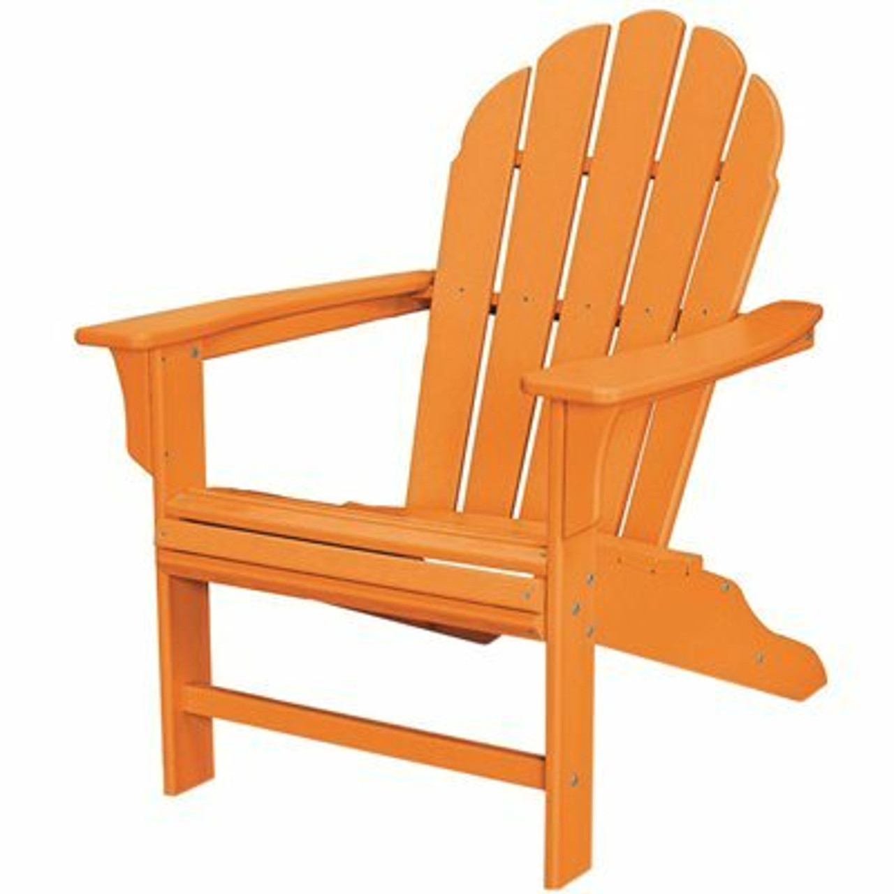 Trex Outdoor Furniture Hd Tangerine Plastic Patio Adirondack Chair