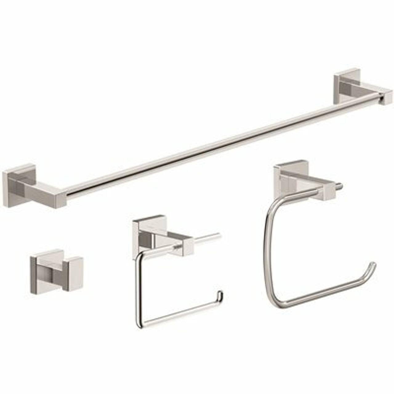 Symmons Duro 4-Piece Wall-Mounted Bathroom Hardware Set In Polished Chrome