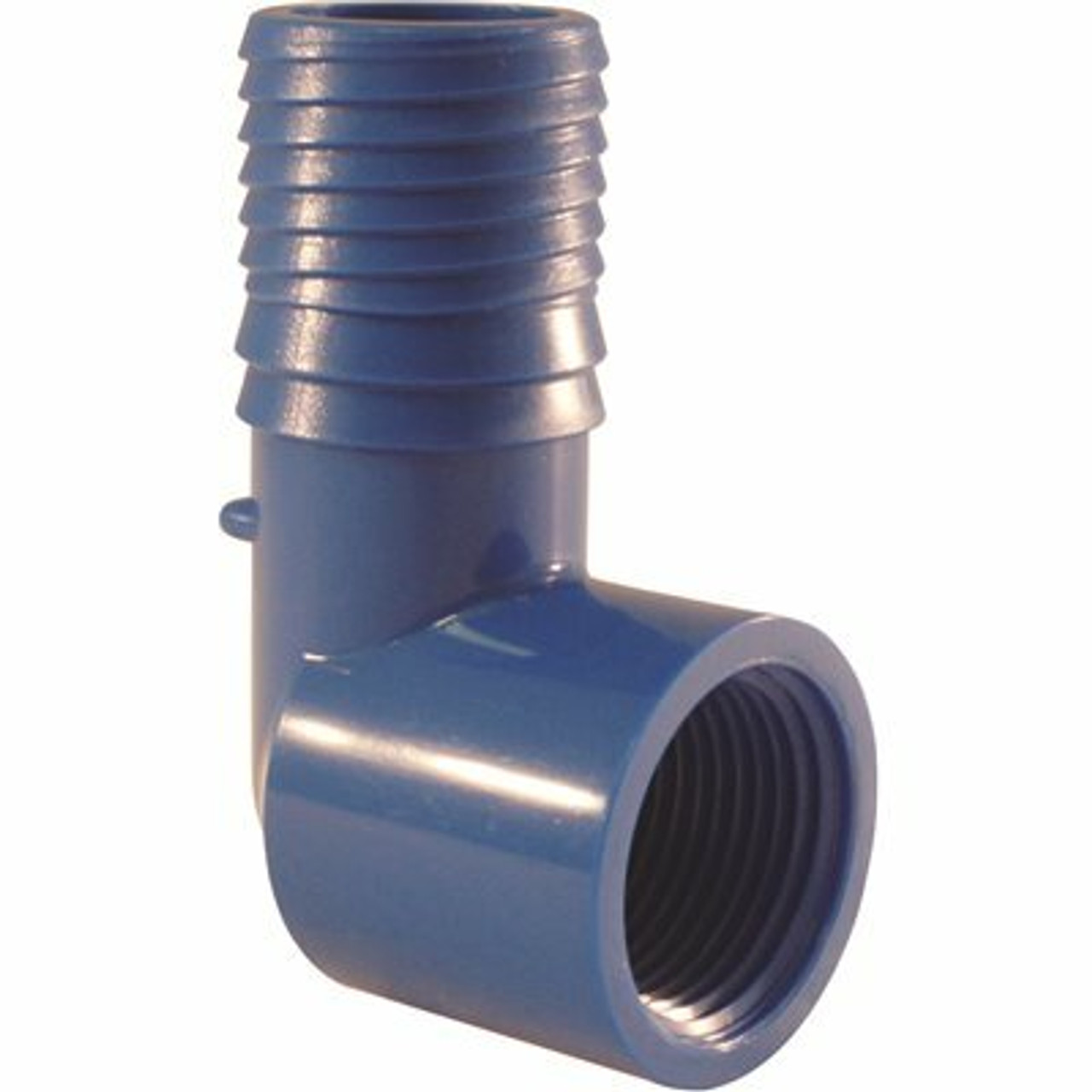 Apollo 1 In. X 3/4 In. Polypropylene Blue Twister Insert 90-Degree X Fpt Elbow