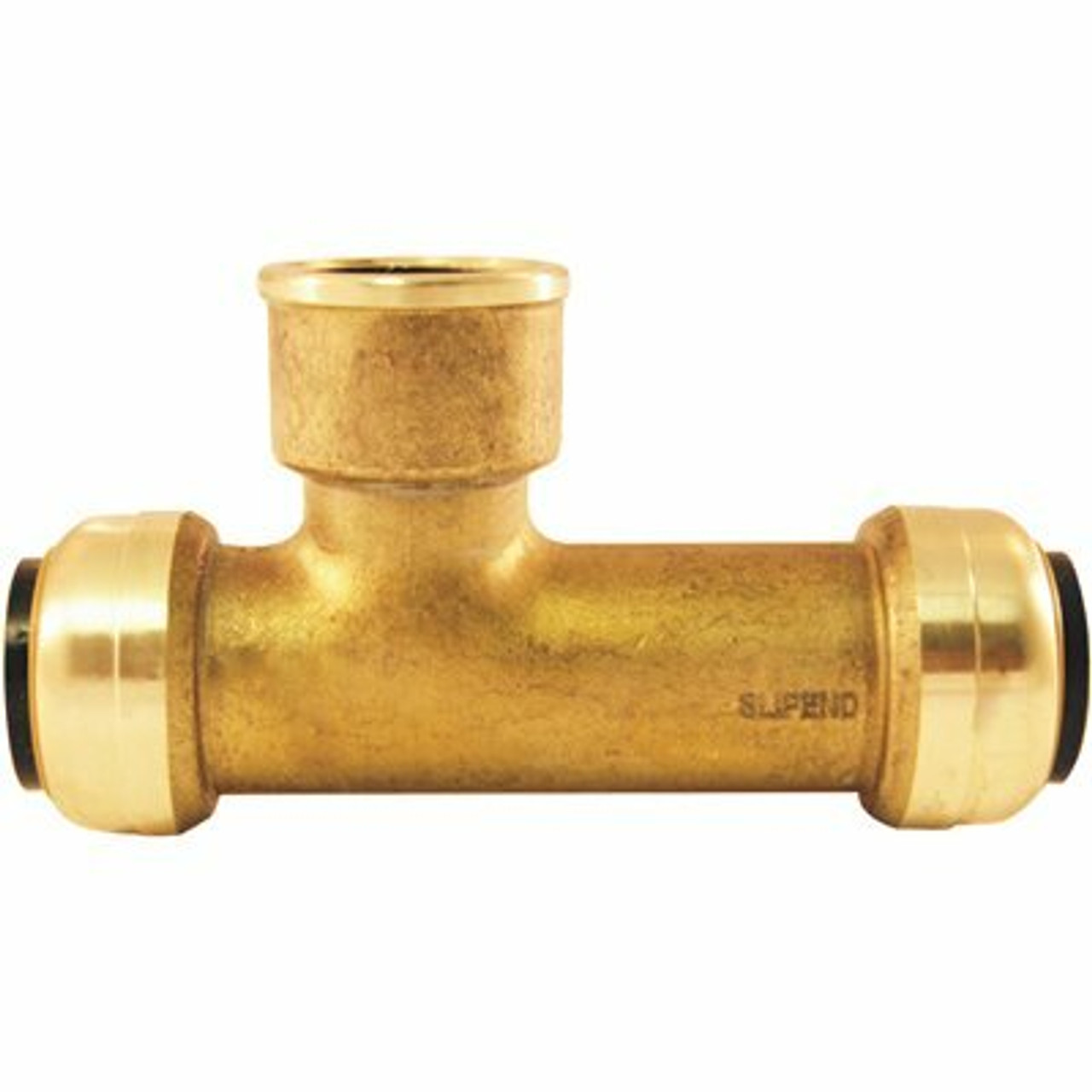 Tectite 3/4 In. Brass Push-To-Connect X Push-To-Connect X Female Pipe Thread Slip Tee Fitting