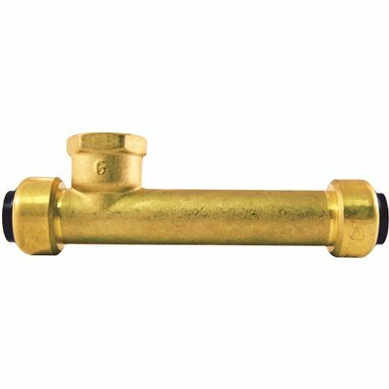 Tectite 1/2 In. Brass Push-To-Connect X Push-To-Connect X Female Pipe Thread Slip Tee Fitting