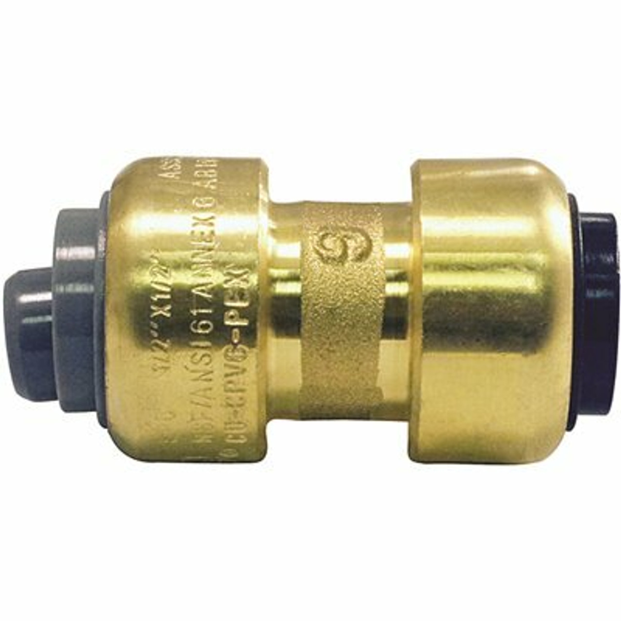 Tectite 1/2 In. Brass Push-To-Connect Polybutylene Conversion Coupling