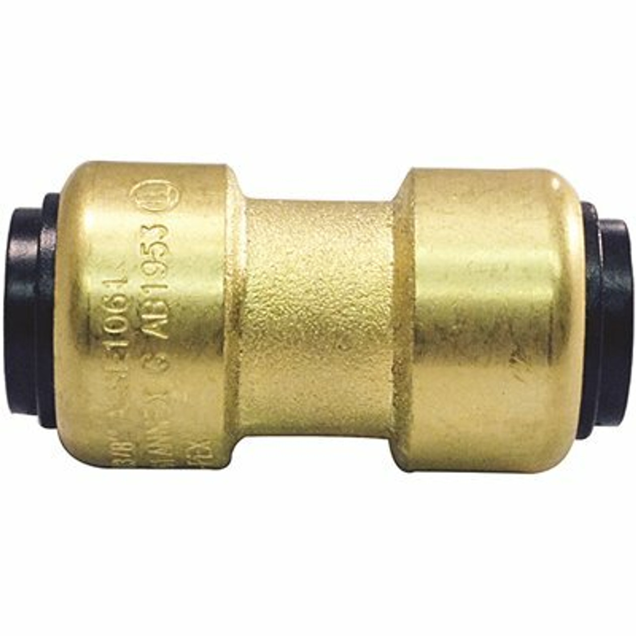 Tectite 3/8 In. (1/2 In. ) Brass Push-To-Connect Coupling