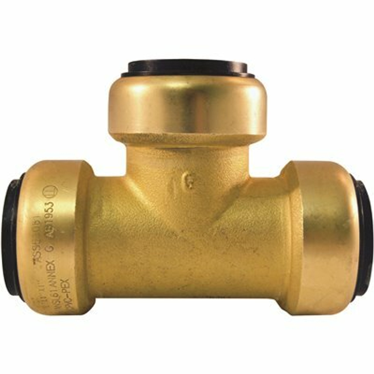 Tectite 1 In. Brass Push-To-Connect Tee