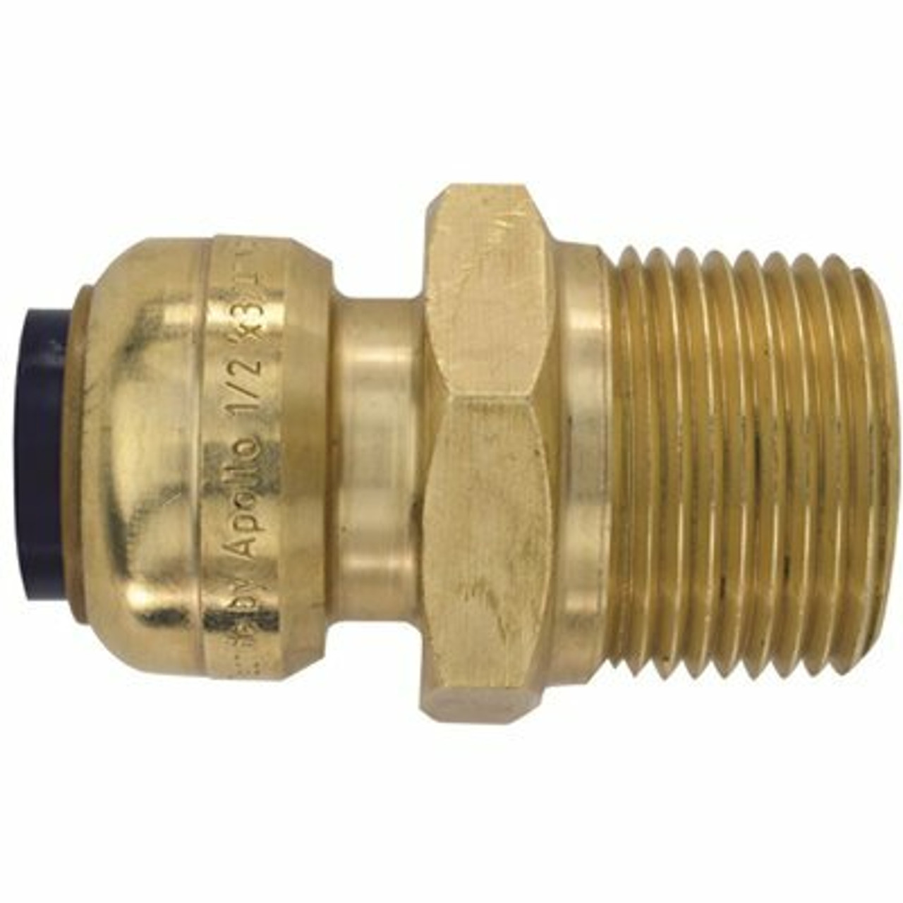 Tectite 1/2 In. Brass Push-To-Connect X 3/4 In. Male Pipe Thread Reducing Adapter