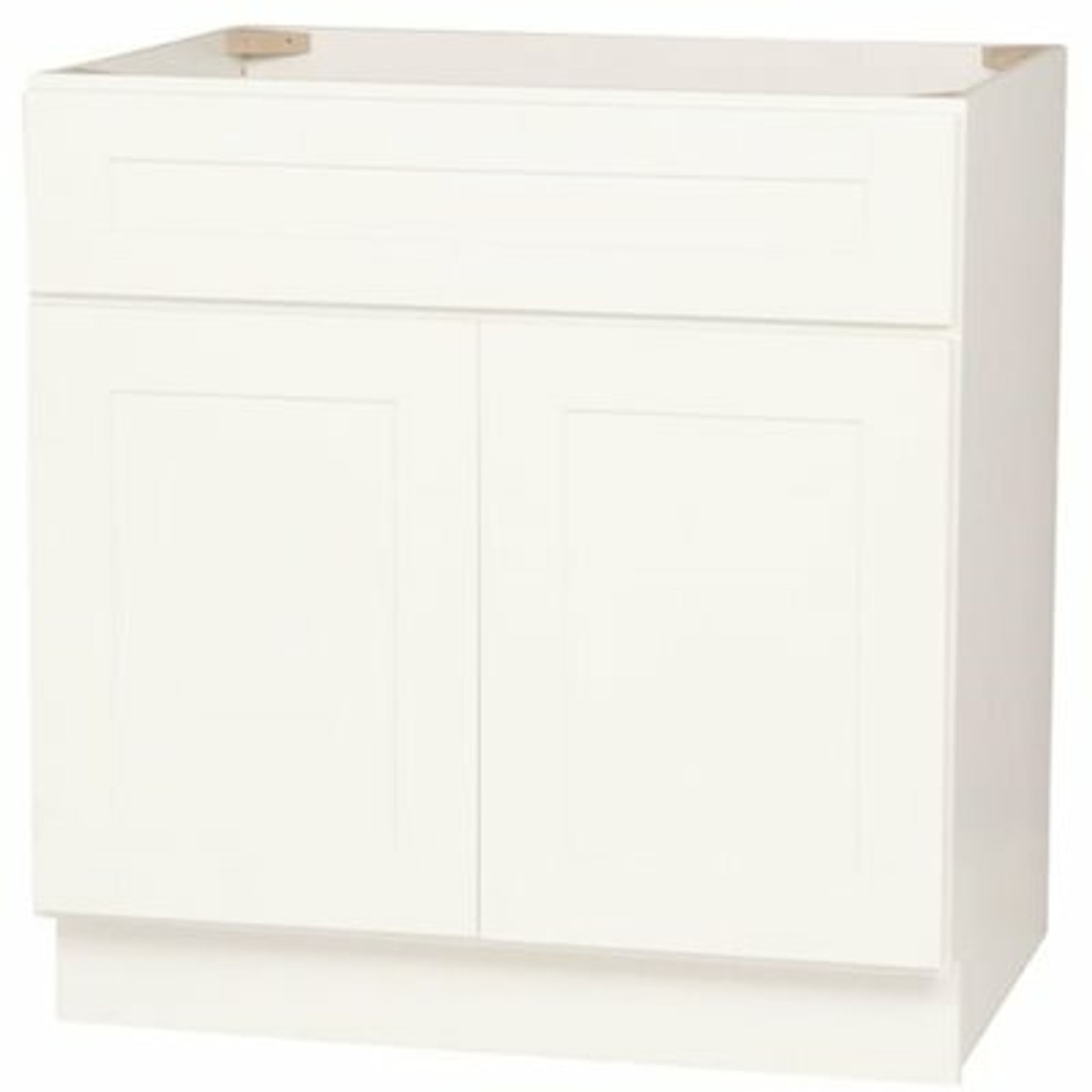 Design House Brookings Plywood Ready To Assemble Shaker 33X34.5X24 In. 2-Door Base Kitchen Cabinet Sink In White