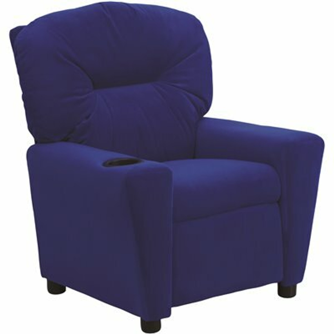 Flash Furniture Contemporary Blue Microfiber Kids Recliner With Cup Holder