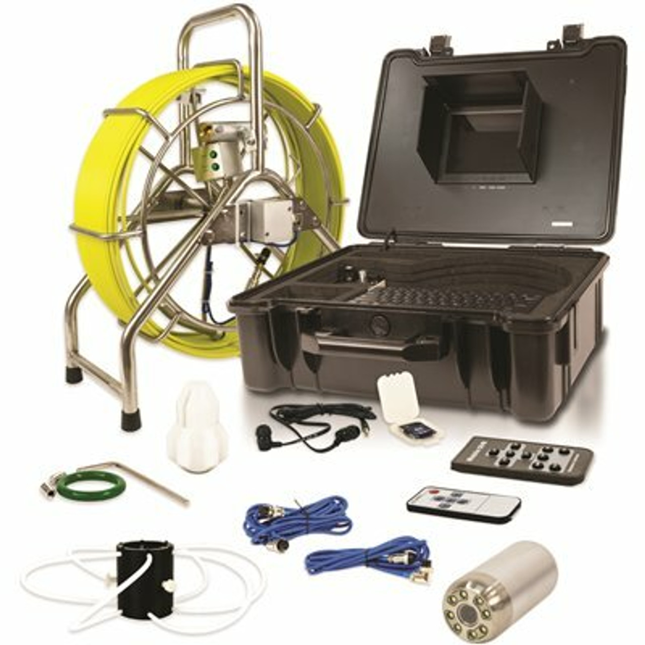 196 Ft. Pipe Inspection System With Color Camera And Location Transmitter