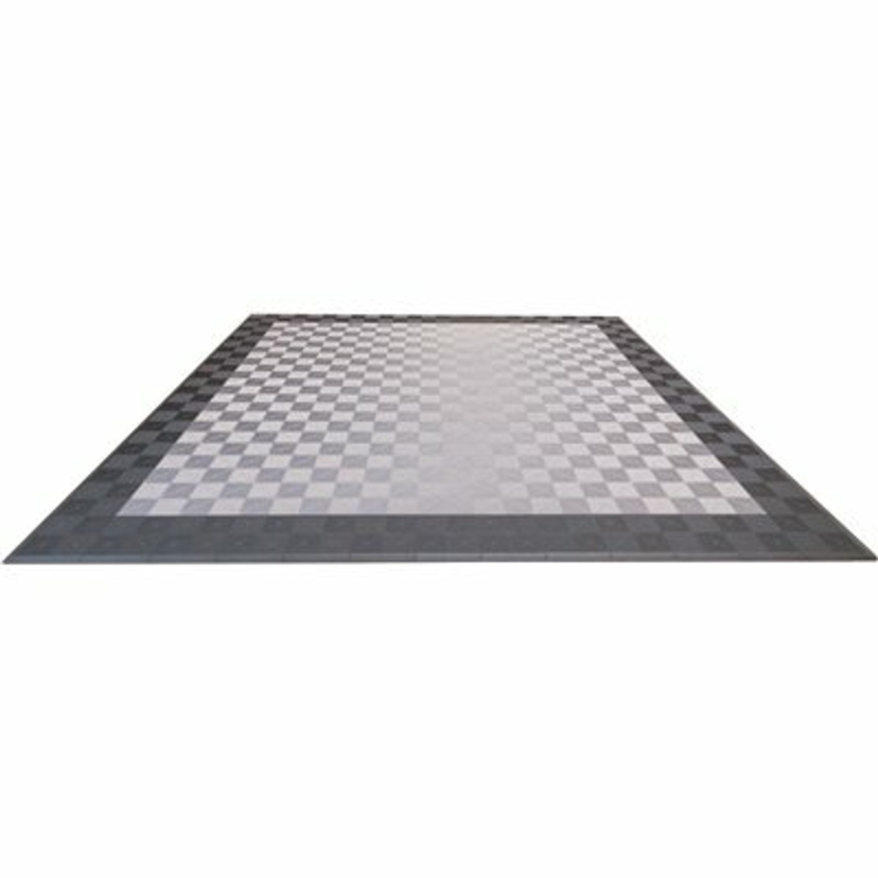 Swisstrax Grey And Silver Double Car Pad Ribtrax Modular Tile Flooring (268 Sq. Ft./Case)