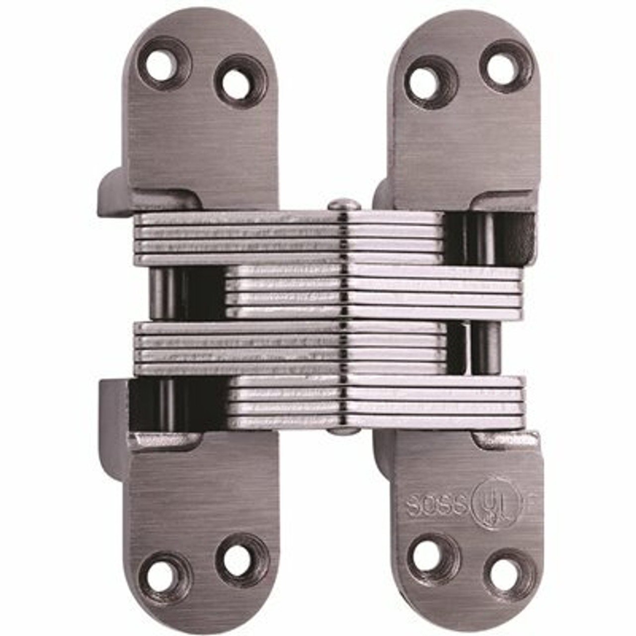 Soss 1-1/8 In. X 4-39/64 In. Satin Nickel Invisible Hinge