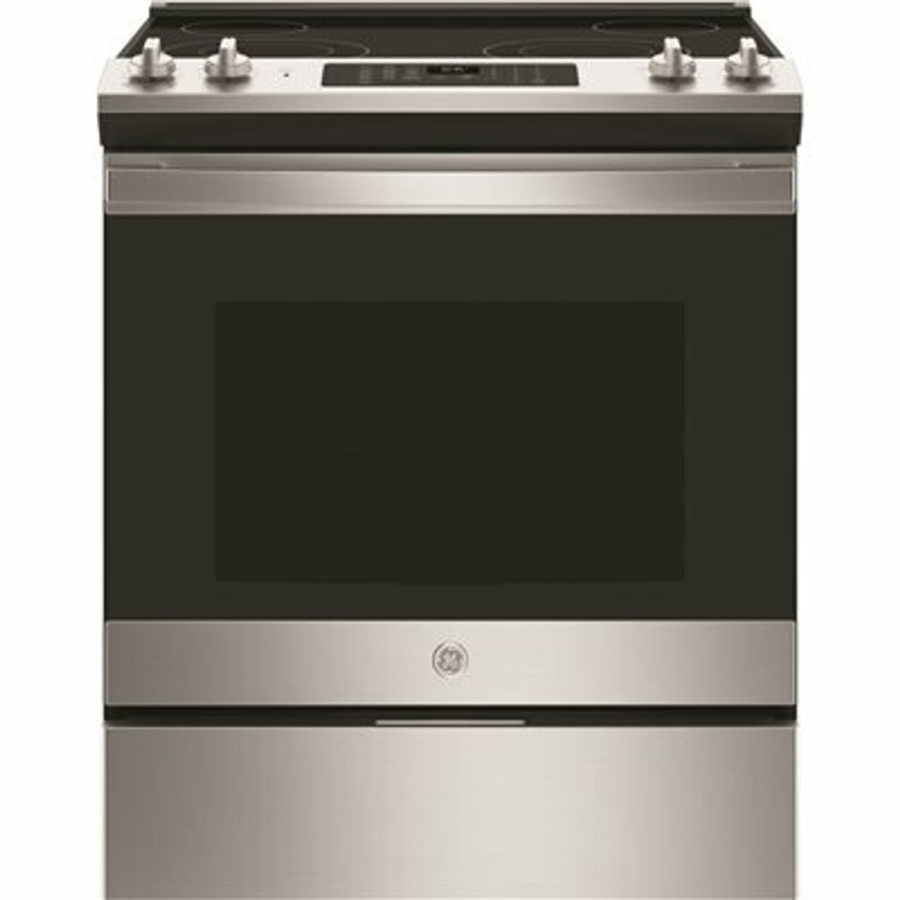 Ge 30 In. 5.3 Cu. Ft. Slide-In Electric Range With Self-Cleaning Oven In Stainless Steel