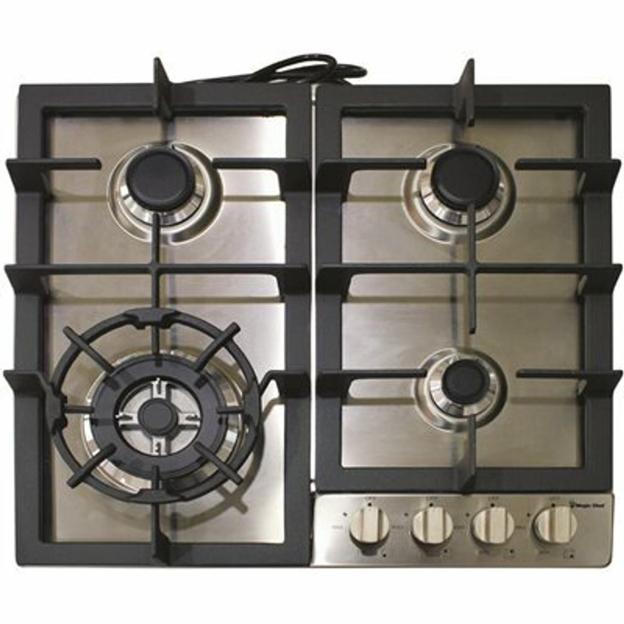 Magic Chef 24 In. Gas Cooktop In Stainless Steel With 4 Burners
