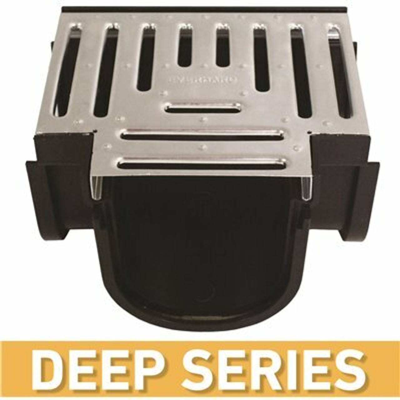 U.S. Trench Drain Deep Series Tee For 5.4 In. Trench And Channel Drain Systems W/ Galvanized Steel Grate